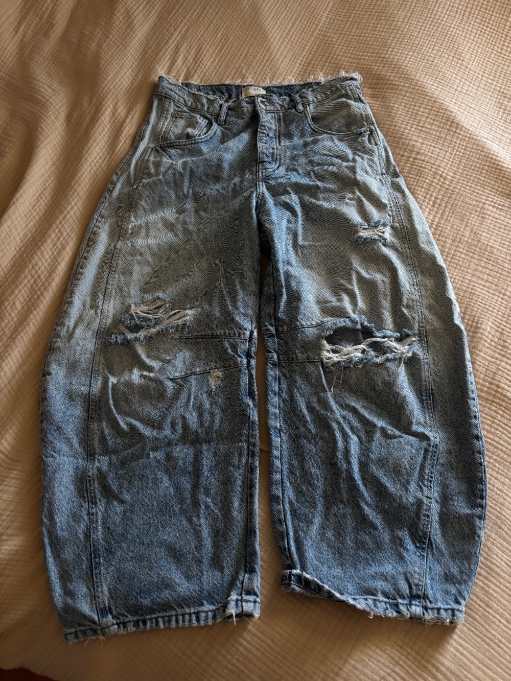 Free People x We The Free Good Luck Barrel Jeans
